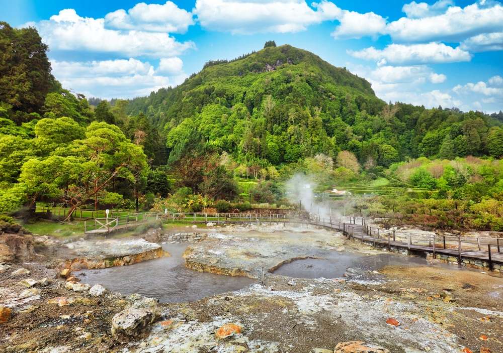 Furnas in Sao Miguel Island in Azores